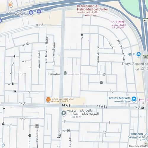 أرض 375 متر مربع غربية على شارع 15م الخزامى، الخبر