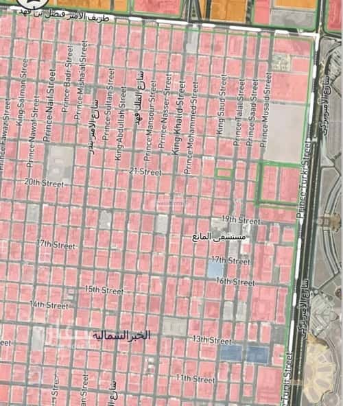 أرض 232 متر مربع واجهة جنوبية الخبرالشمالية، الخبر