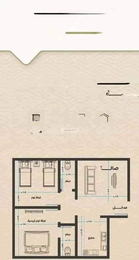 Apartment with 2 Bedrooms Meshrefah, North Jeddah, Jeddah