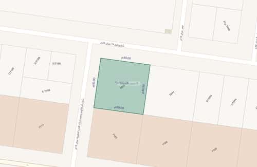 Land 900 SQM Facing North East on 20m Width Street Dahrat Laban, West Riyadh, Riyadh
