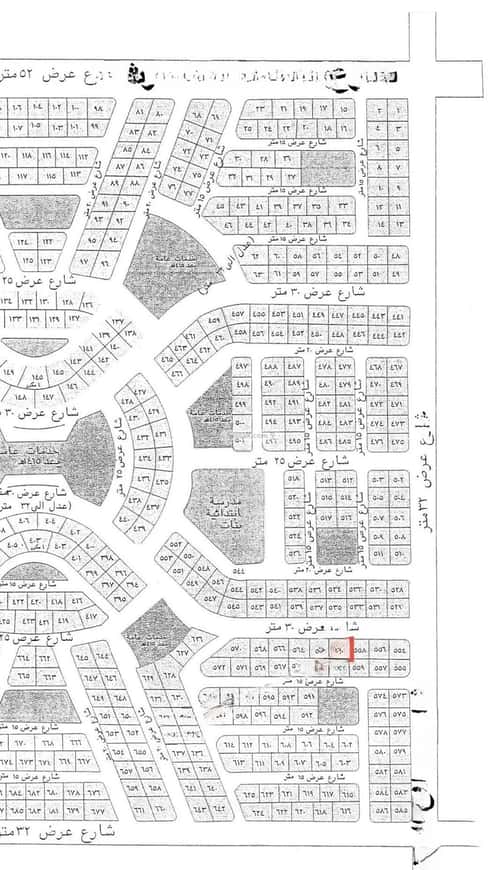 Land 312 SQM Facing North on 30m Width Street Al Yaqoot, North Jeddah, Jeddah