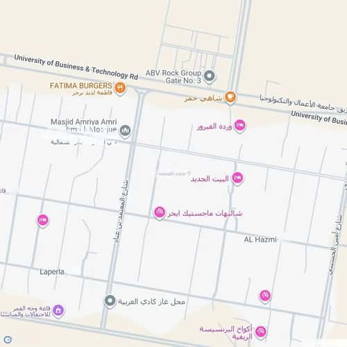 أرض 450 متر مربع شرقية على شارع 25م المنارات، شمال جدة، جدة