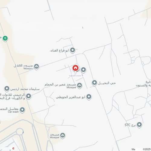 أرض 630 متر مربع غربية على شارع 20م النخيل، تبوك