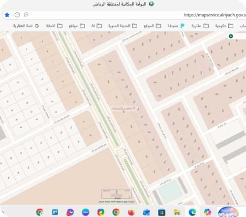 أرض 13363 متر مربع اربعة شوارع على شارع 36م السعادة، شرق الرياض، الرياض