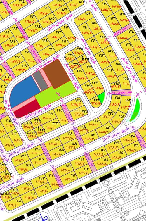أرض 543 متر مربع غربية على شارع 15م القدس 1، جازان