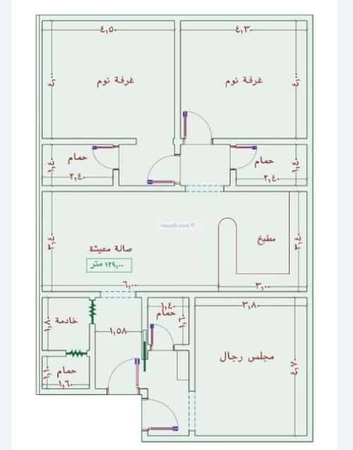 شقة 2939 متر مربع ب 4 غرف الجامعة، جنوب جدة، جدة