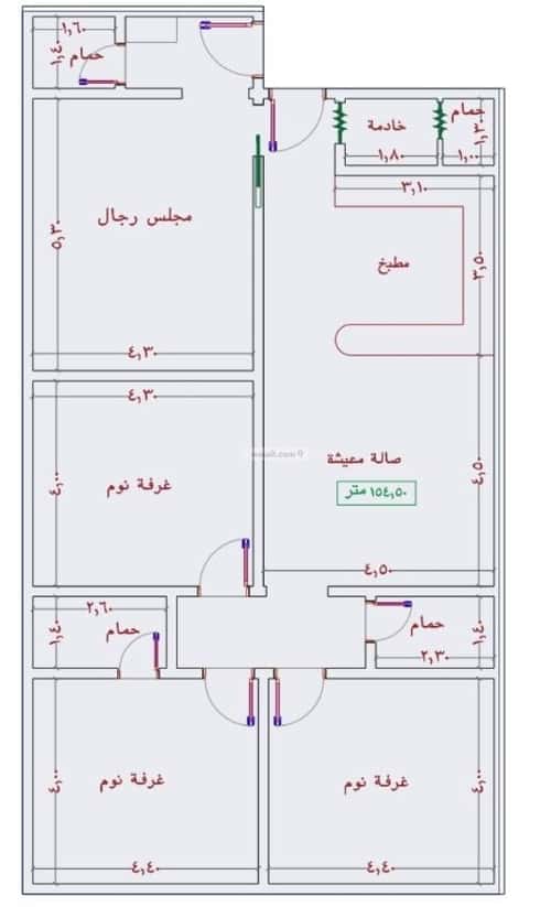 شقة 2939 متر مربع ب 7 غرف الجامعة، جنوب جدة، جدة
