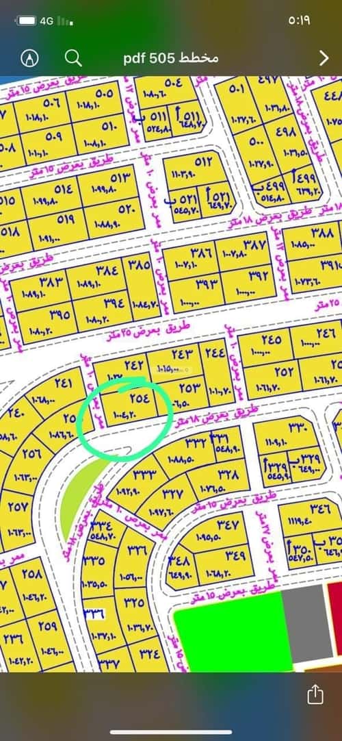 أرض 502 متر مربع شرقية على شارع 18م الناصرية 5، جازان