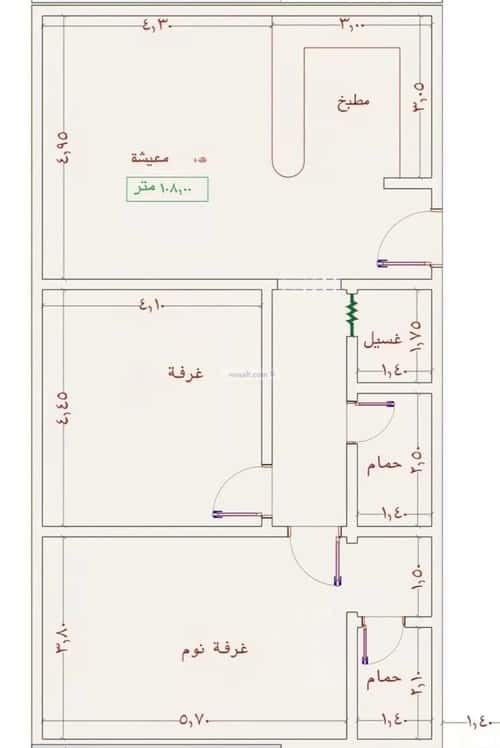 شقة بغرفتين الجامعة، جنوب جدة، جدة