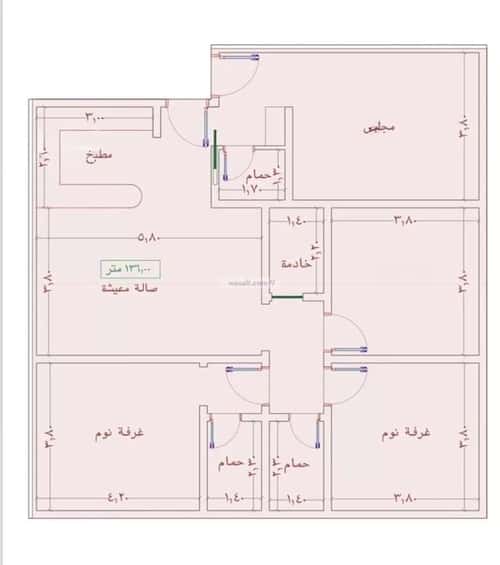 Apartment with 4 Bedrooms Al Wahah, East Jeddah, Jeddah