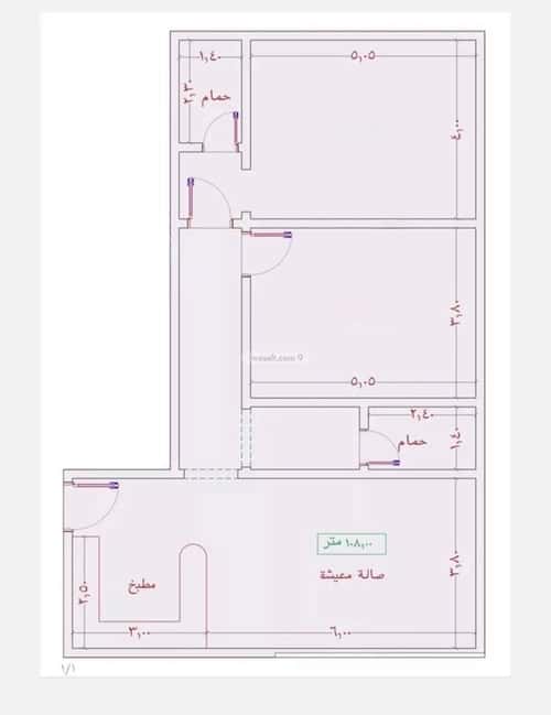 شقة بغرفتين الجامعة، جنوب جدة، جدة