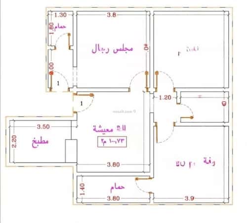 شقة ب 3 غرف النزهة، شمال جدة، جدة