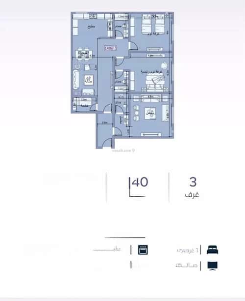 Apartment with 3 Bedrooms Al Zahrah, North Jeddah, Jeddah