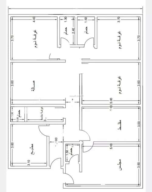 شقة ب 5 غرف النزهة، شمال جدة، جدة