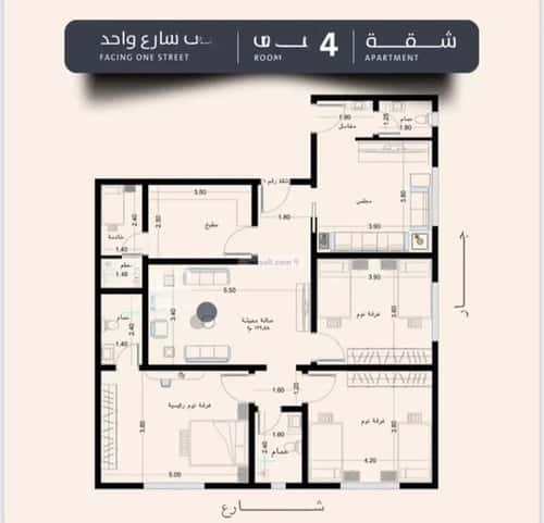 شقة ب 4 غرف الصفاء، شمال جدة، جدة