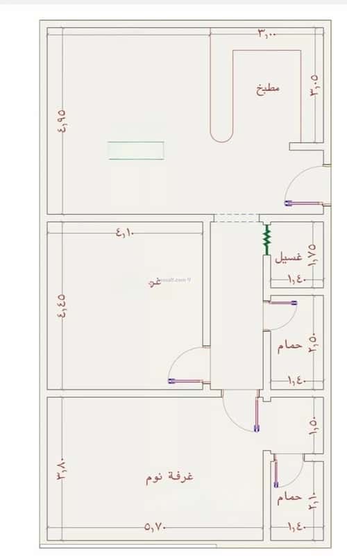 شقة بغرفتين الجامعة، جنوب جدة، جدة