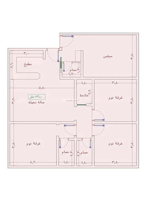 شقة ب 4 غرف الواحة، شرق جدة، جدة