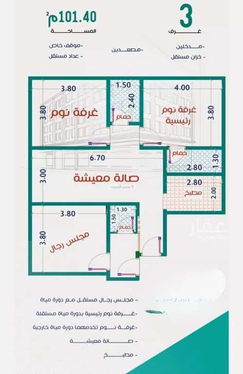 Apartment with 3 Bedrooms Al Rabbwah, North Jeddah, Jeddah