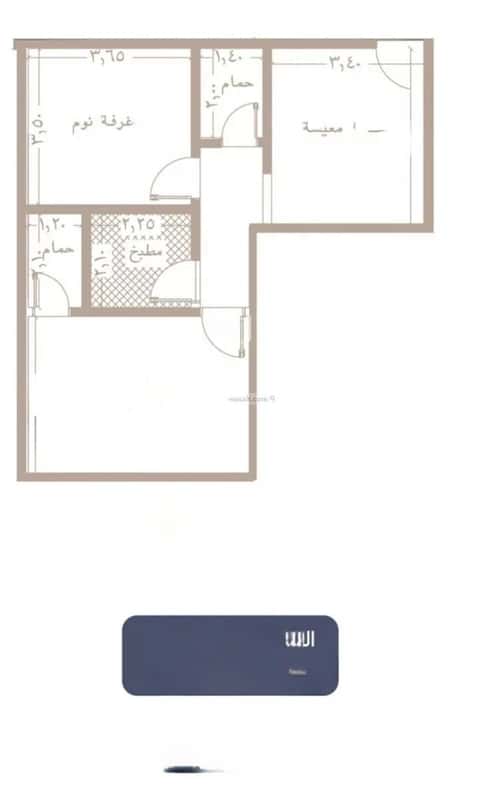 شقة بغرفتين المروة، شمال جدة، جدة