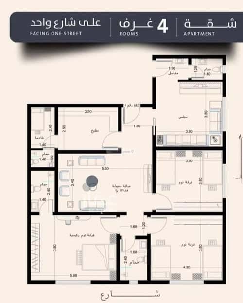 شقة ب 4 غرف الصفاء، شمال جدة، جدة