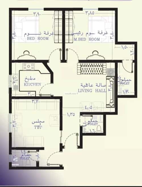 شقة ب 3 غرف الصفاء، شمال جدة، جدة