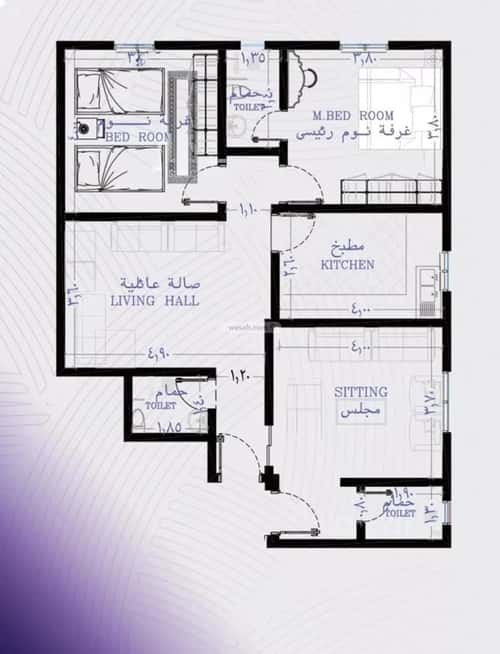 Apartment with 3 Bedrooms Al Marwah, North Jeddah, Jeddah