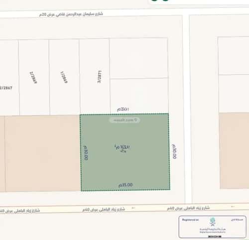استراحة 1050 متر مربع جنوبية شرقية على شارع 40م العوالي، غرب الرياض، الرياض