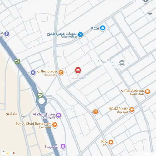 فيلا 382 متر مربع غربية على شارع 20م الورود، الخرج