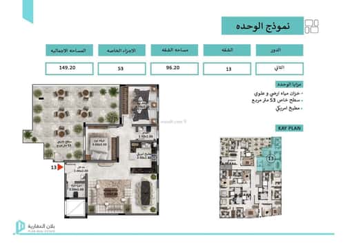 Apartment 91 SQM with 2 Bedrooms Al-Awaly, West Riyadh, Riyadh