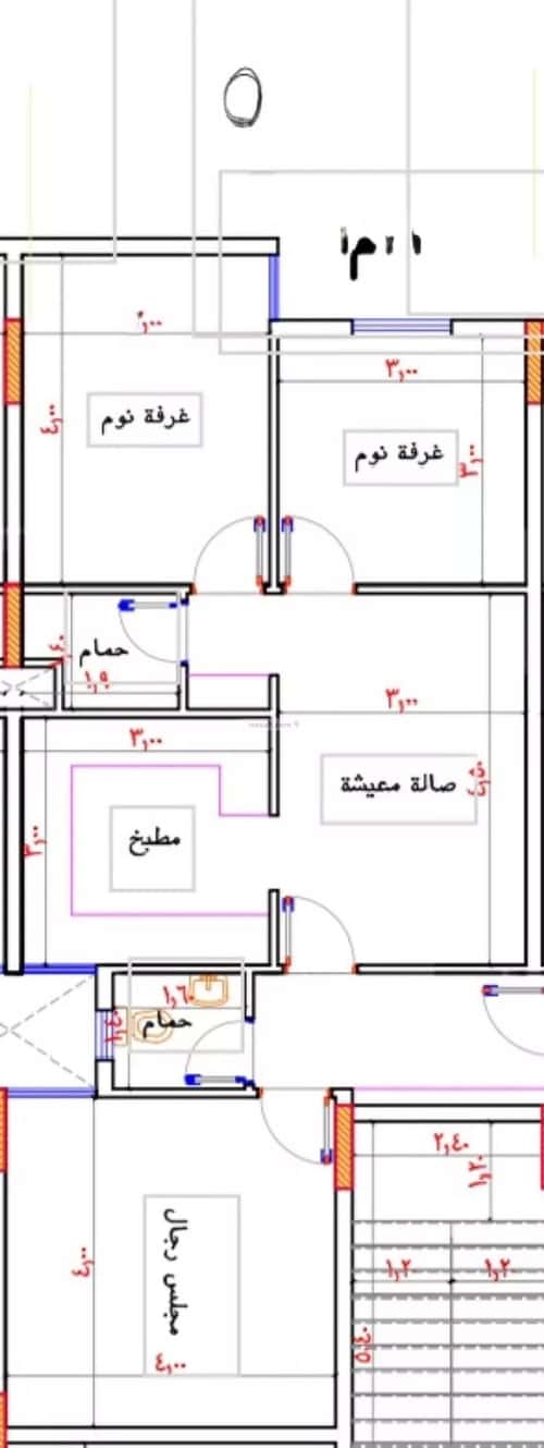 شقة ب 3 غرف بطحاء قريش، مكة المكرمة