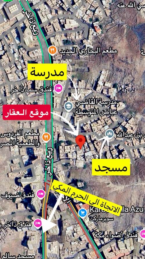 عمارة 463 متر مربع واجهة شمالية ريع اذاخر، مكة المكرمة