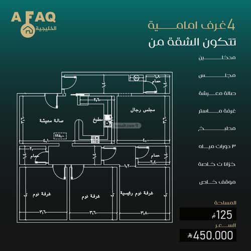 شقة ب 3 غرف النزهة، شمال جدة، جدة