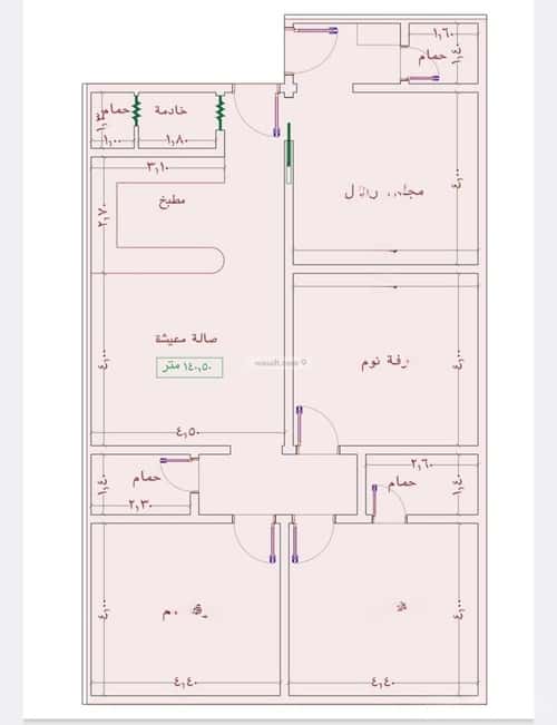 شقة بغرفتين الجامعة، جنوب جدة، جدة