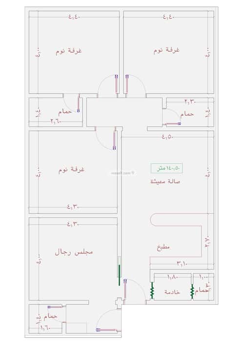 شقة ب 4 غرف الجامعة، جنوب جدة، جدة
