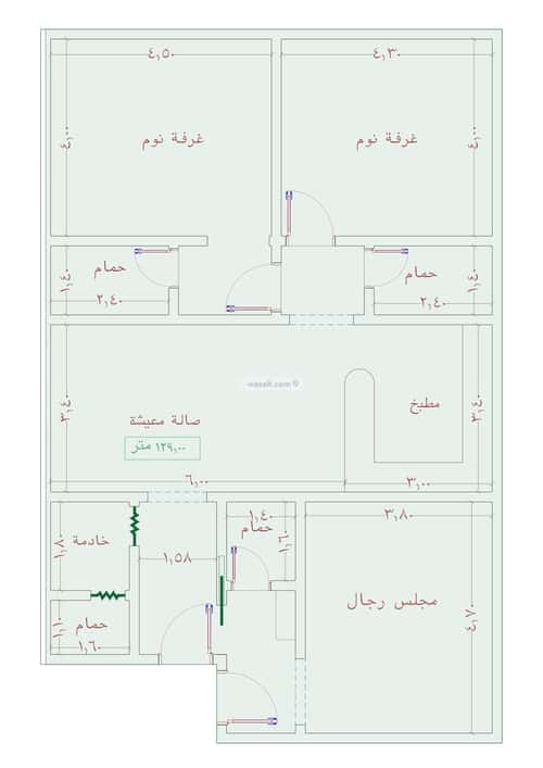 شقة ب 4 غرف الجامعة، جنوب جدة، جدة