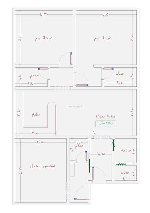 شقة بغرفتين الجامعة، جنوب جدة، جدة