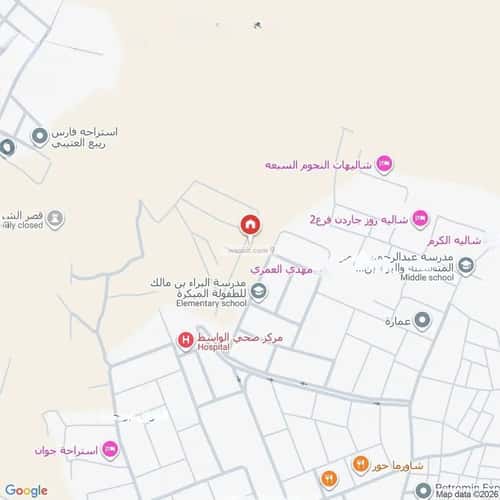 Land 617 SQM Facing North on 15m Width Street Al Wasat District, Alttayif