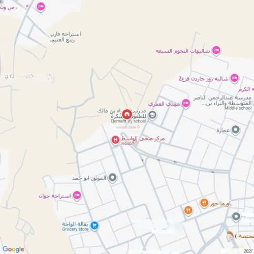 Land 1198 SQM Facing South East on 40m Width Street Al Wasat District, Alttayif