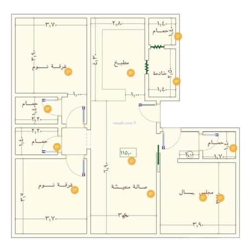 شقة بغرفتين النهضة، شمال جدة، جدة