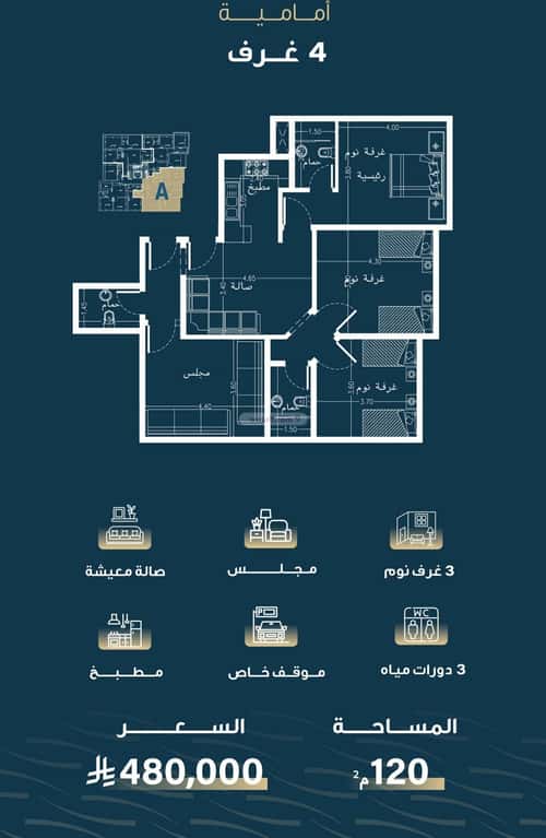 شقة 1263 متر مربع ب 4 غرف النسيم، جنوب جدة، جدة