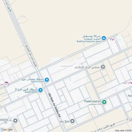 أرض 450 متر مربع جنوبية على شارع 15م النرجس، شمال الرياض، الرياض