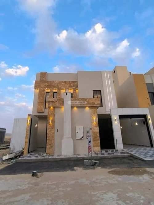 فيلا 413 متر مربع غربية على شارع 25م البيان، شرق الرياض، الرياض