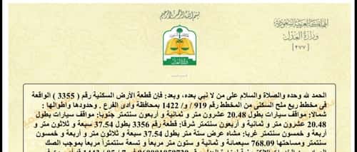 Land 768 SQM Facing 3 Streets on 6m Width Street Alqarn Mukhatat Wadi Alfare, Alqarn Mukhatat Wadi Alfare