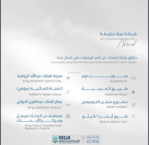 شقة 819 متر مربع ب 3 غرف أبحر الجنوبية، شمال جدة، جدة