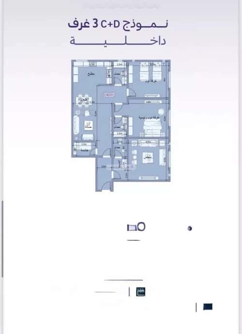 Apartment with 3 Bedrooms Al Zahrah, North Jeddah, Jeddah