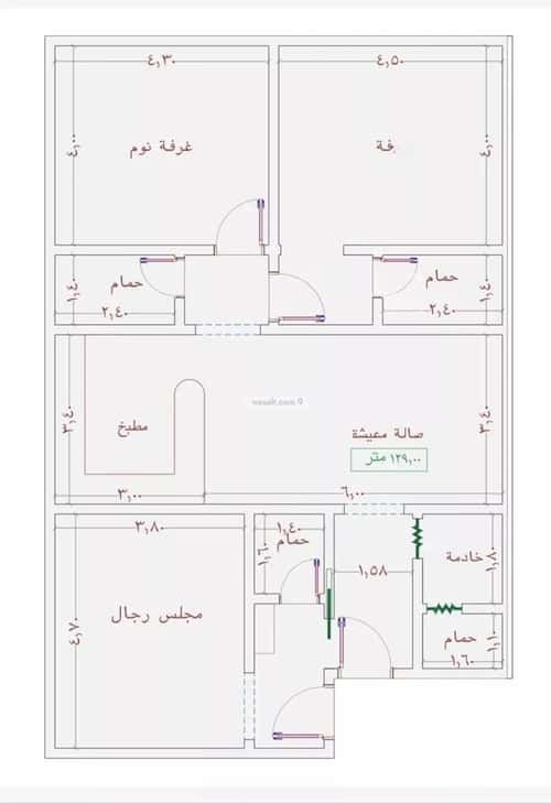شقة ب 3 غرف الجامعة، جنوب جدة، جدة