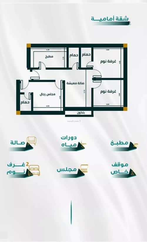 شقة ب 3 غرف الفيحاء، جنوب جدة، جدة