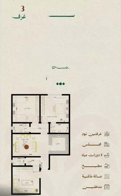 Apartment with 3 Bedrooms Meshrefah, North Jeddah, Jeddah