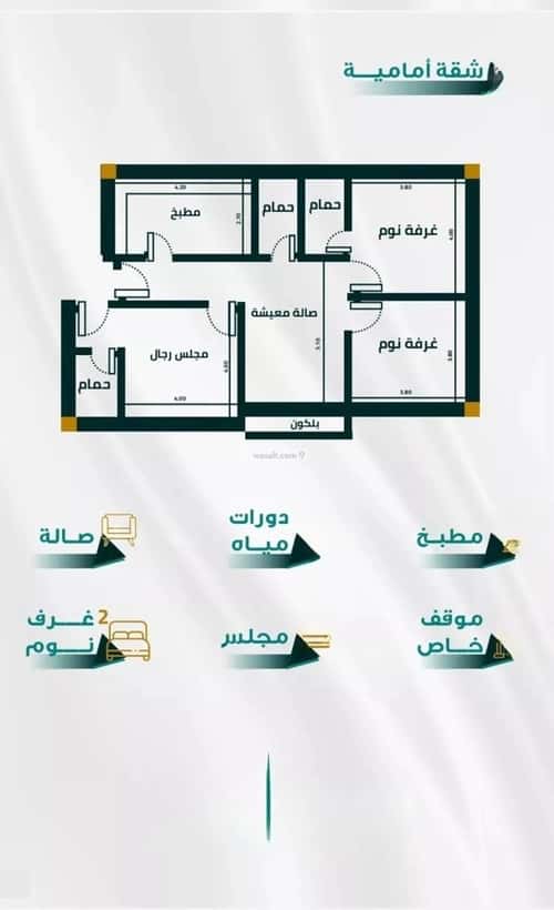 شقة ب 3 غرف الفيحاء، جنوب جدة، جدة