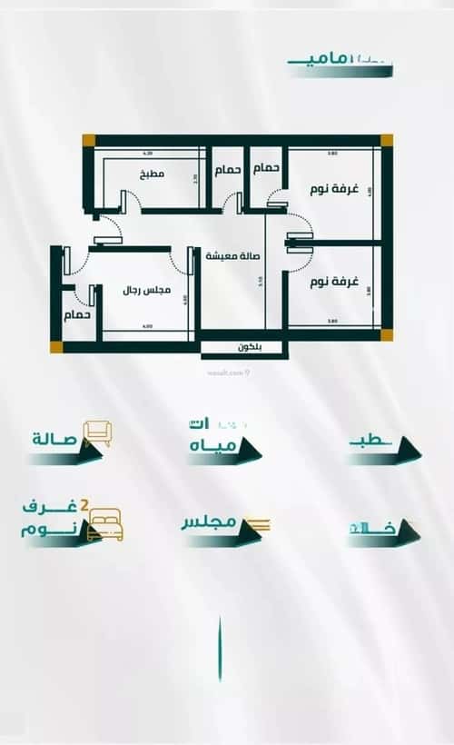 شقة ب 3 غرف الفيحاء، جنوب جدة، جدة